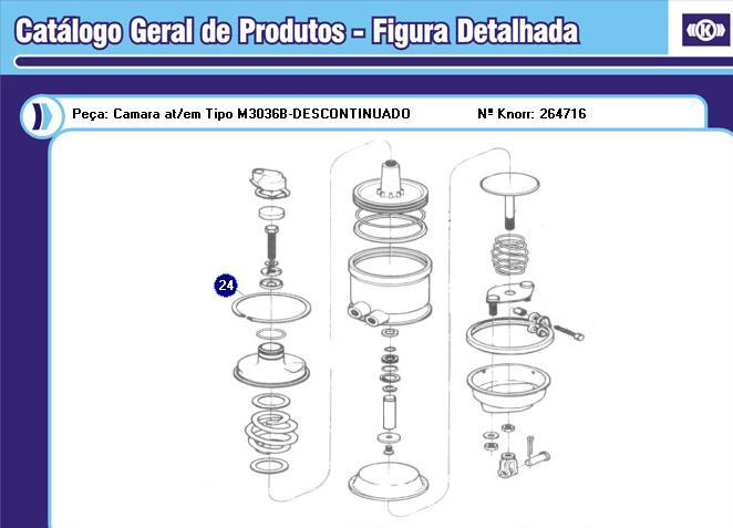 Seguro (anillos) traba tapa spring brake bendix 8" - Vista 2