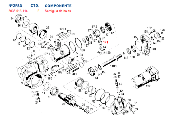 Tubo bipartido caja dir. hid. - Imagen principal