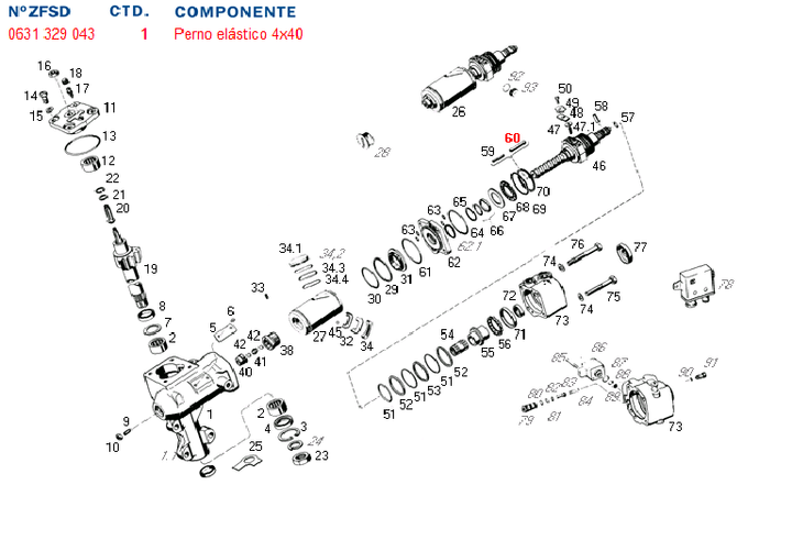 Bucha elastica caja dir. hid. 8053 - Imagen principal