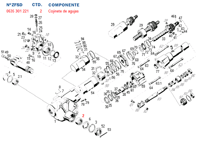 Ruleman caja direccion de agujas ext. sector(excluisvo zf) - Imagen principal