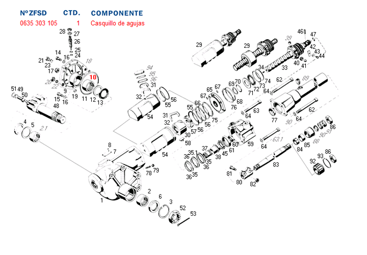 Ruleman caja direccion de agujas tapa sector - Imagen principal