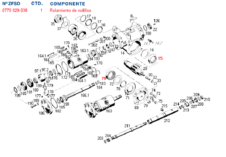 Ruleman caja direccion de rodillos ext. (excluisvo zf) - Imagen principal
