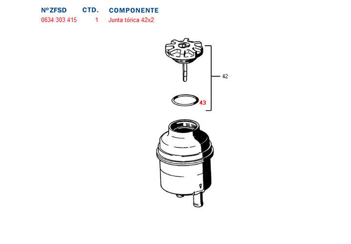 Aro ajuste tapa deposito plastico -tipo ford del rey- - Imagen principal