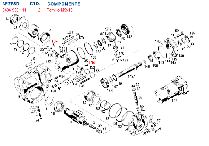 Tornillo valvula de comando de piston 8043/44 scania volvo - Imagen principal