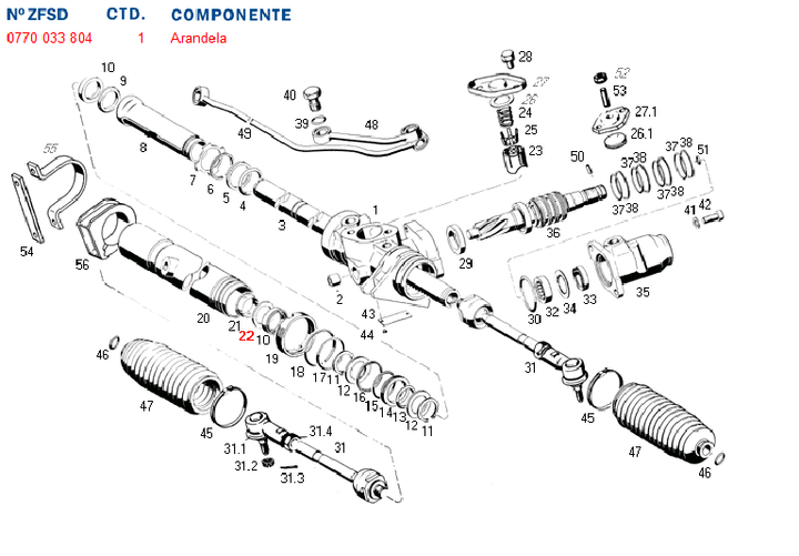 Arandela cd de reten de cilindro 7832 ford - Imagen principal