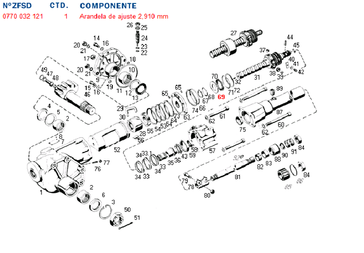 Arandela cd de ajuste axial sin fin 3.400 m.benz. scania. volvo - Imagen principal