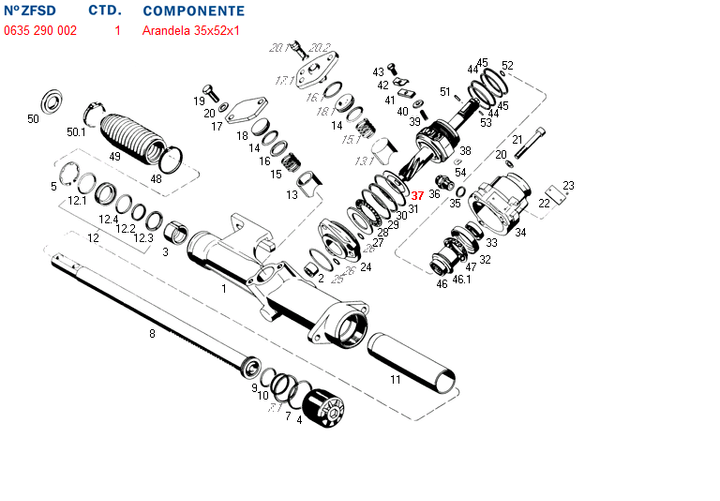 Arandela cd tope grapodina de sin fin scania. volvo. vw - Imagen principal