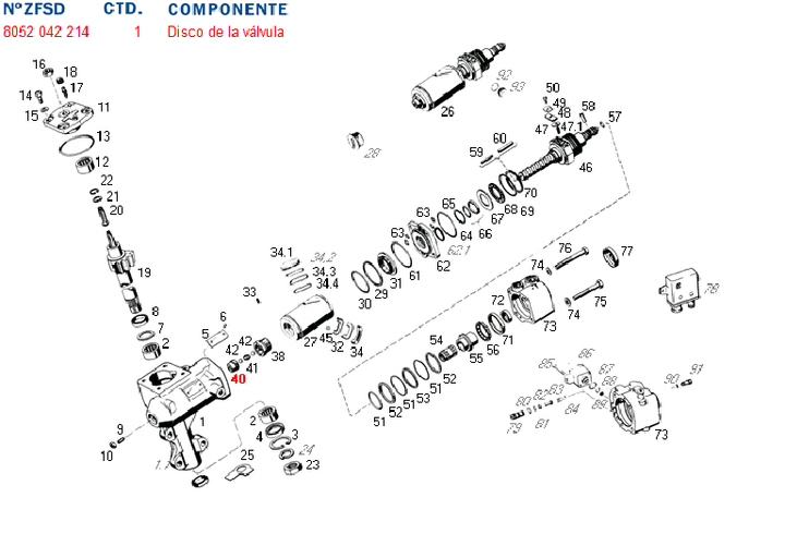 Platina disco de valvula de piston 8053 ford gm - Imagen principal