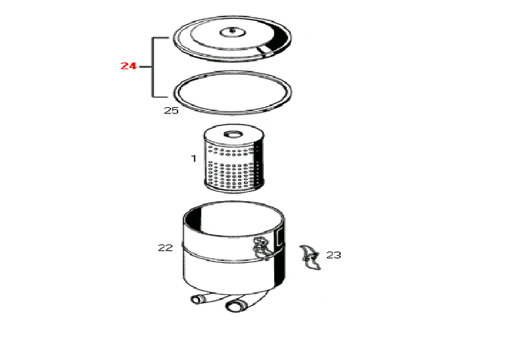 Tapa deposito liquido dir. hid. -tipo ford f1000- (s/soporte) - Imagen principal