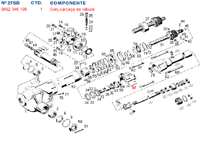 Carcaza direccion valv. sin fin - Imagen principal