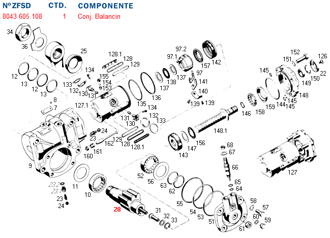 Eje sector caja direc 8043 volvo - Imagen principal
