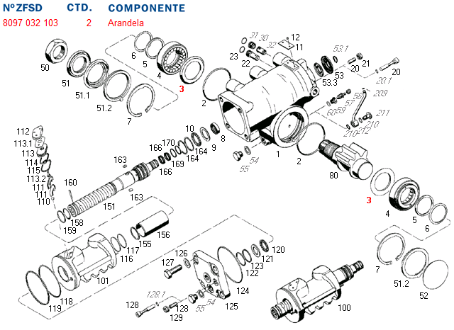 Arandela cd de nylon ajuste ruleman sector caja dir. hid. 8097 - Imagen principal