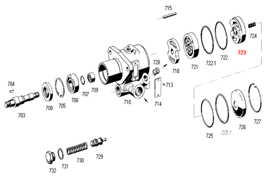 Tapa ext. exentrica bomba dir. hid. cargo 1622 - Imagen principal