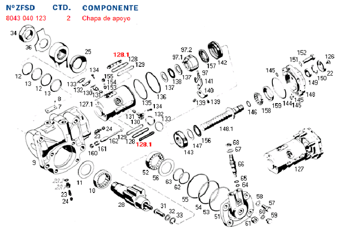 Chapa apoyo sello de piston 8043 - Imagen principal
