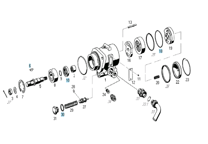 Rep bomba dir hidraulica comp. 7673 hyster - Imagen principal