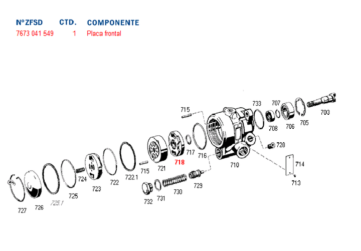 Tapa int. exentrica bomba dir. hid. m. benz fpn - Imagen principal