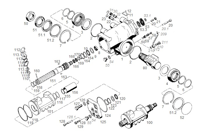 Caja dir hid volvo b10 s/brazo pitman - Imagen principal