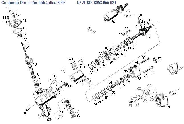 Caja dir hid ford 4000 usada - Imagen principal