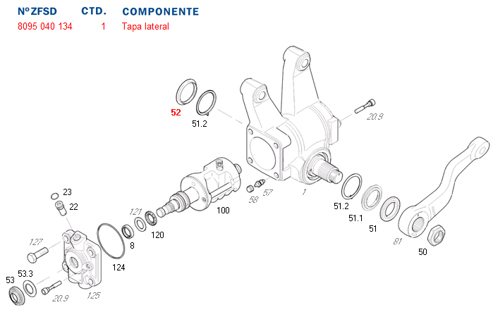 Tapon caja direccion plastico caja dir. hid. - Imagen principal