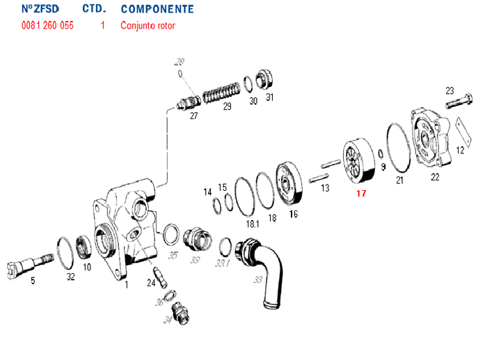 Exentrica bomba hidraul vw 17210-17240 - Imagen principal