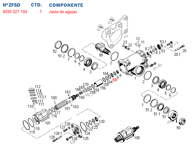 Ruleman de agujas (excluisvo zf) - Imagen principal
