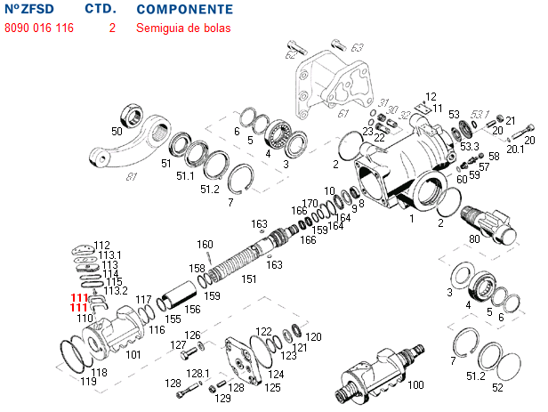 Tubo bipartido caja dir. hid. 8095/97 - Imagen principal