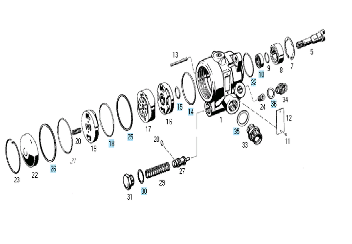Rep bomba dir hidraulica comp. 7673 - Imagen principal