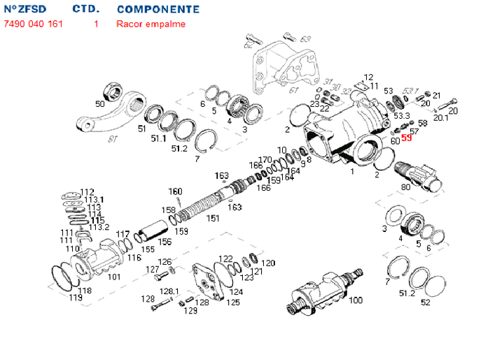 Conexion a purgador caja dir. hid. 8044 - Imagen principal