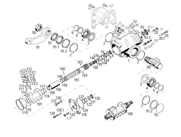 Caja dir hid m.benz 1218-1418-1620-1623 - Imagen principal