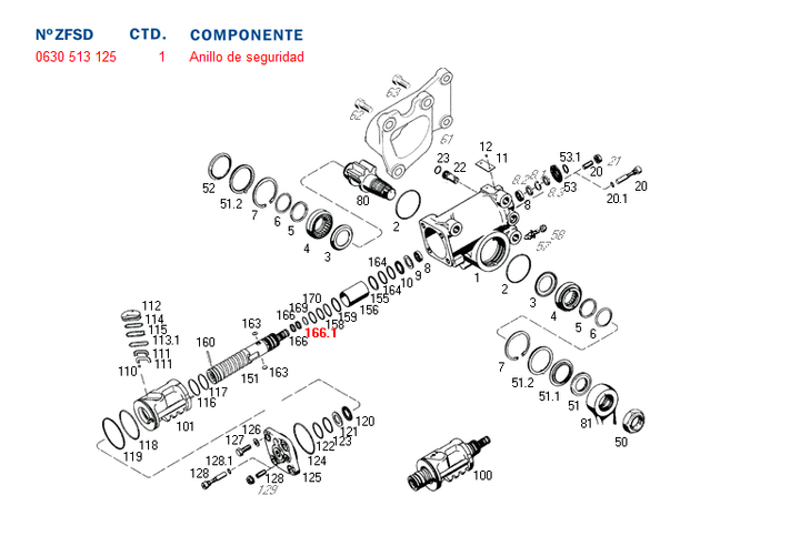 Anillo retencion de sin fin 8090 - Imagen principal