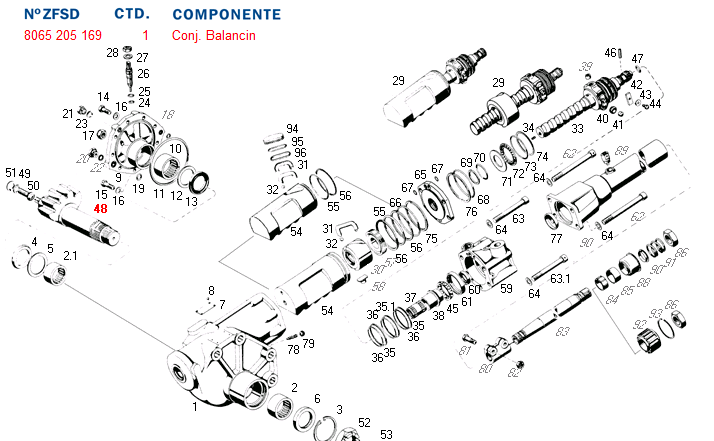 Eje sector caja direc 8065 scania - Imagen principal