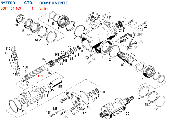 Sin fin caja direccion hid 8097 volvo (usada) - Imagen principal