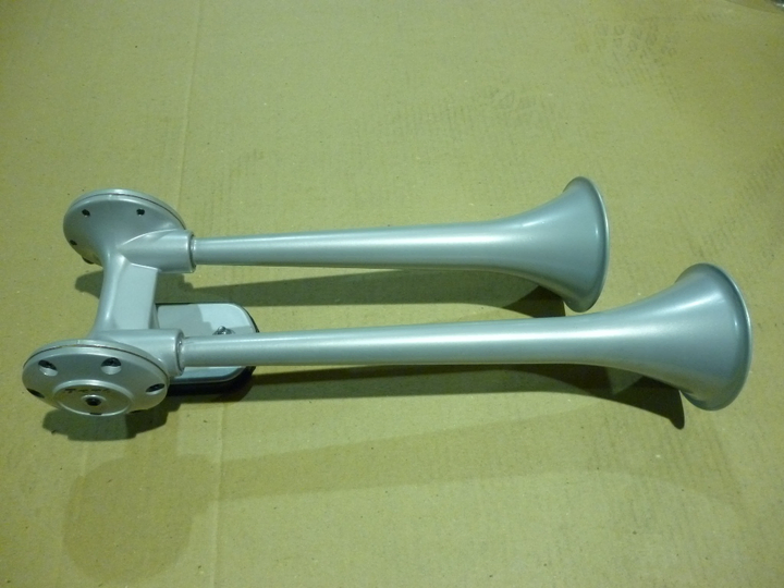 Bocina a aire dupla aluminio cinza - Imagen principal