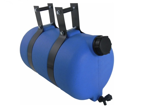 Tanque agua plastico 26 lt azul con soportes - Imagen principal