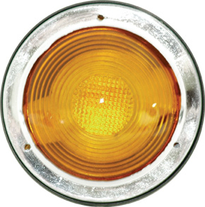 Faro estribo ambar m/cromado c/aro metal i/d - Imagen principal