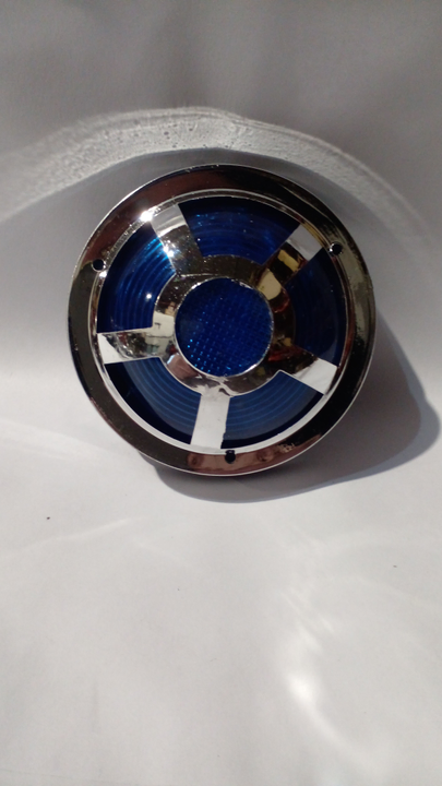 Faro estribo azul m/cromado c/aro metal i/d - Imagen principal