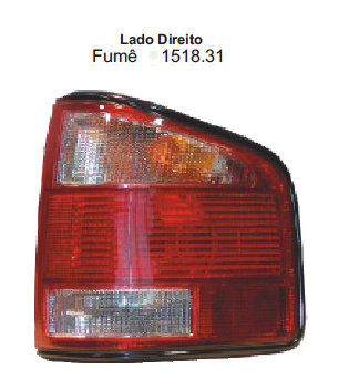 Faro trasero fume oscuro acril. der - Imagen principal