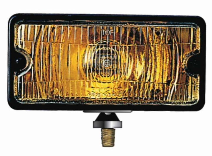 Faro aux/caminero rectang ambar 78x154mm l/alcance c/negra i/d - Imagen principal