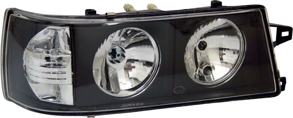 Tunning semioptica d/parabola negra vidrio liso c/señ der - Imagen principal