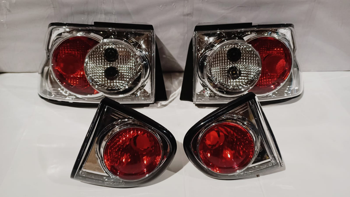 Tunning kit faro trasero 3 focos f/cromado jgo - Imagen principal