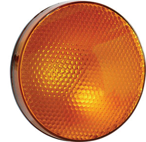 Faro trasero redondo ambar 155mm agarre interno s/pl i/d - Imagen principal