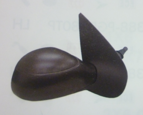 Espejo ext negro c/cable der - Vista 2