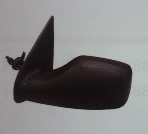 Espejo "para pintar" rebatible ext negro c/cable izq - Imagen principal