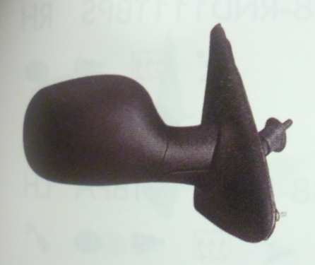 Espejo ext negro c/cable der - Imagen principal