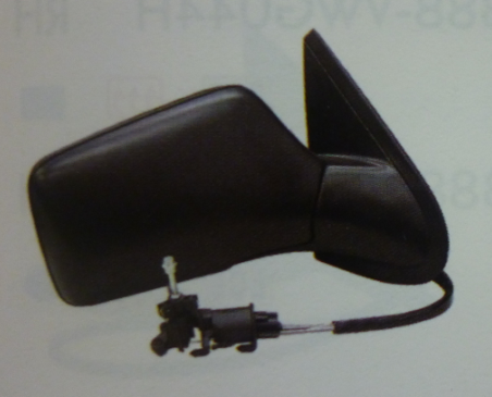 Espejo ext negro c/cable izq - Imagen principal