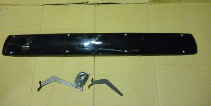 Visera policarbonato fume 1074x210 mm m.b frontal-f. cargo - Imagen principal