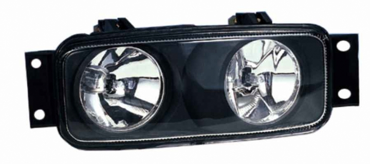 Faro aux/caminero p/golpe cristal doble c/aro cromado h1 s/pl der - Imagen principal