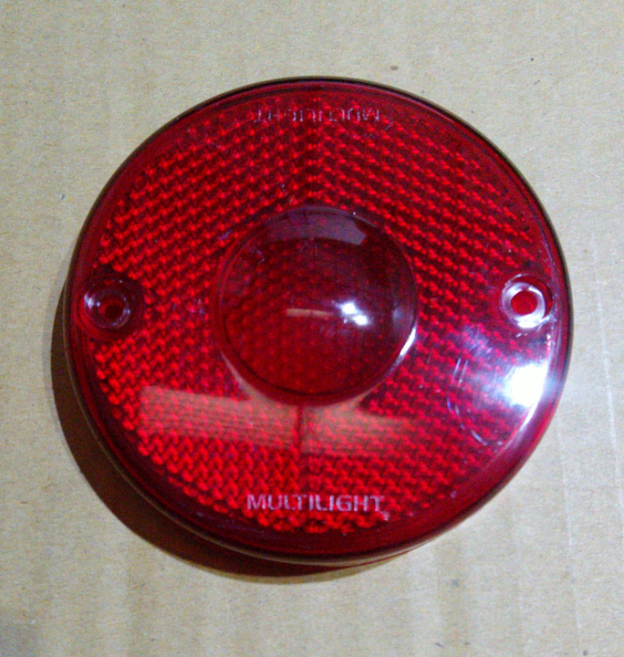 Acrilico f. lateral redondo rojo 88mm retrolateral randon i/d - Imagen principal