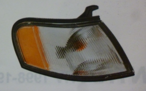 Señalero ambar cristal con portalampara (modelo mexico) izq - Imagen principal