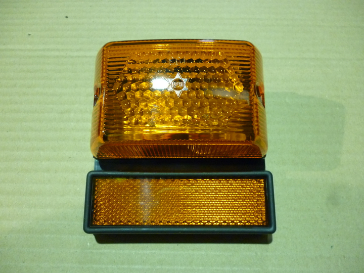 Faro lateral rectang. ambar c/ojo gato y base fija i/d - Vista 2